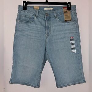 Levi's Light Mid Rise Stretch Denim Bermuda